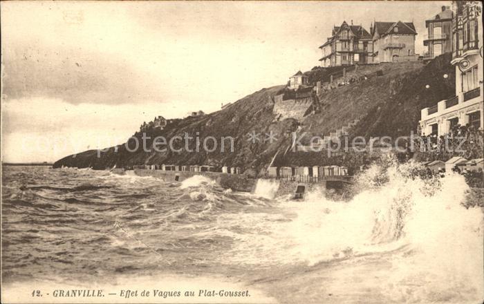 Granville Manche Effet de Vagues au Plat Gousset Brandun