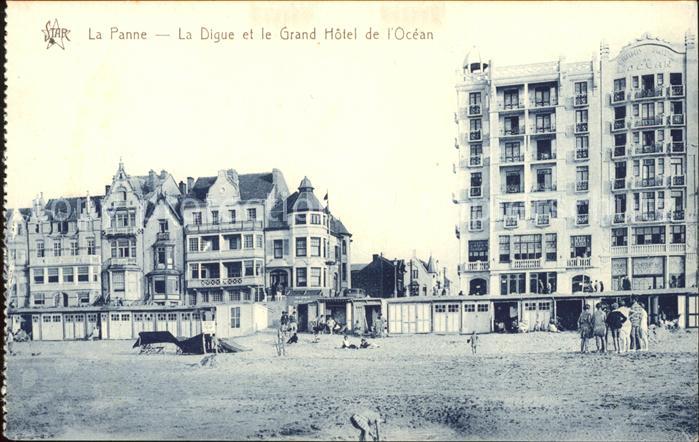La Panne Veurne La Digue et Grand Hotel de l'Ocean