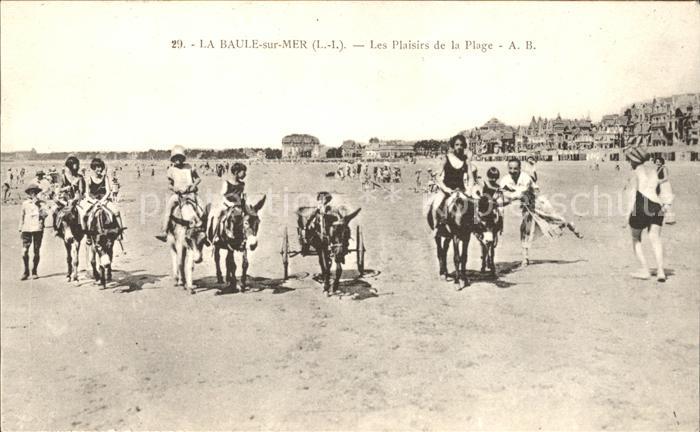 La Baule-sur-Mer Plaisirs de la Plage Eselreiten