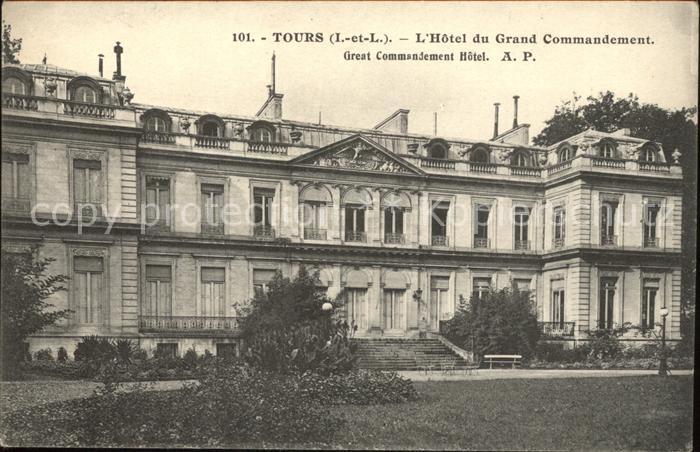 Tours Indre-et-Loire Hotel du Grand Commandement