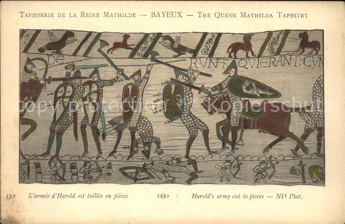Bayeux Tapisserie de la Reine Mathilde Armee d Harold