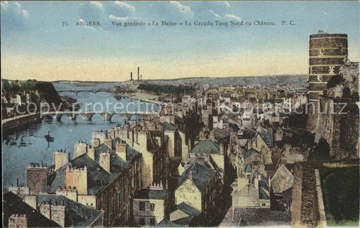 Angers La Maine Grande Tour Nord du Chateau