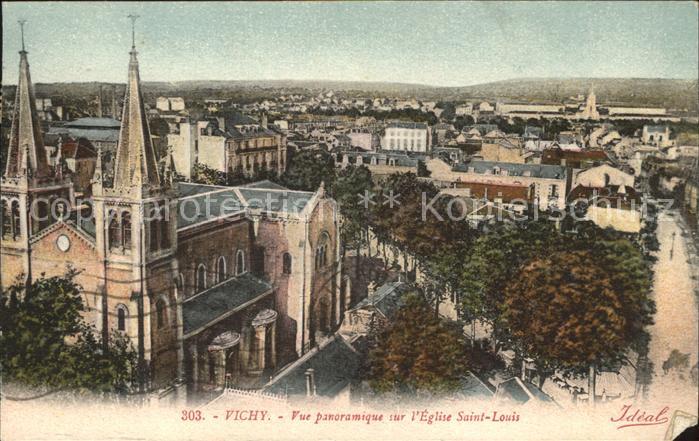 Vichy Allier Vue generale sur l'Eglise Saint Louis