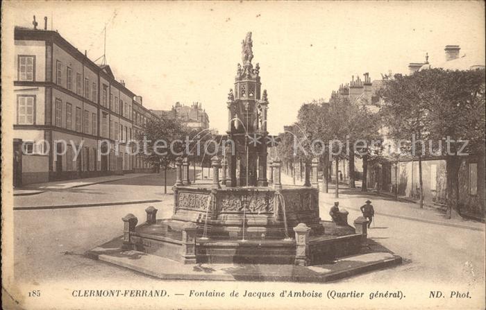 Clermont-Ferrand Fontaine de Jacques d_Amboise