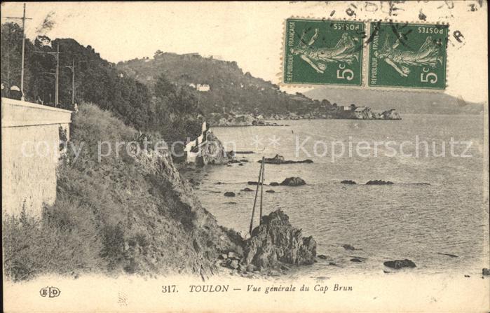 Cap-Brun Vue generale Stempel auf AK