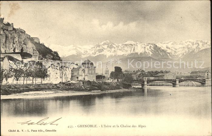 Grenoble Isere et la Chaine des Alpes