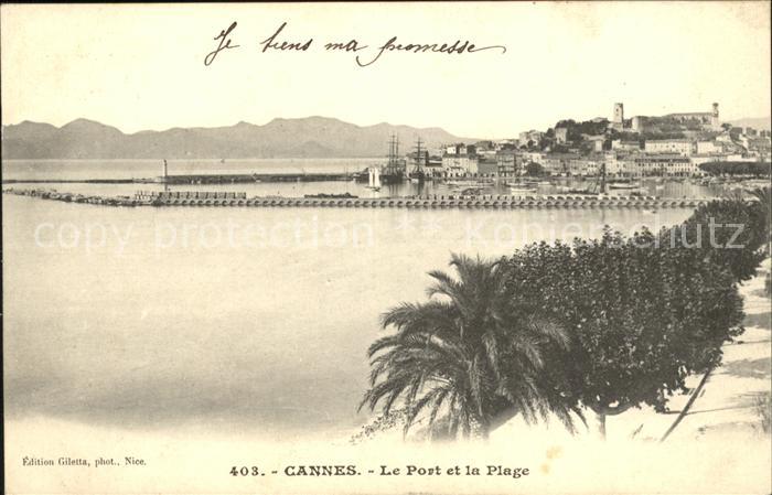 Cannes Alpes-Maritimes Port et la Plage