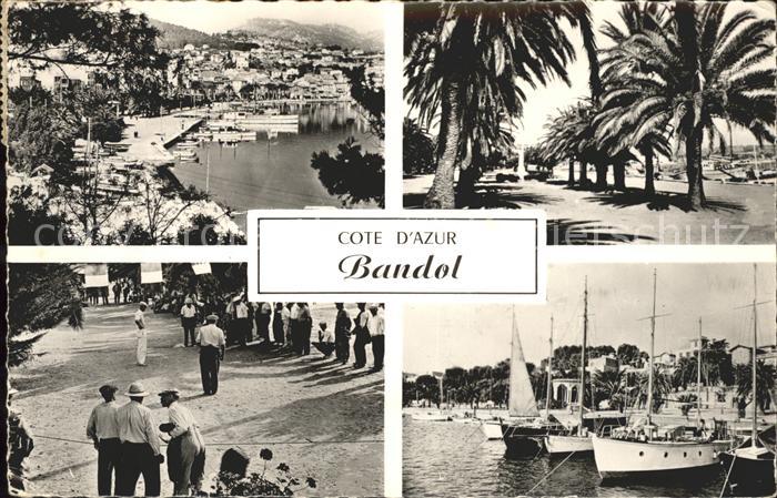 Bandol Port Palmier Boule Jeu Cote d Azur