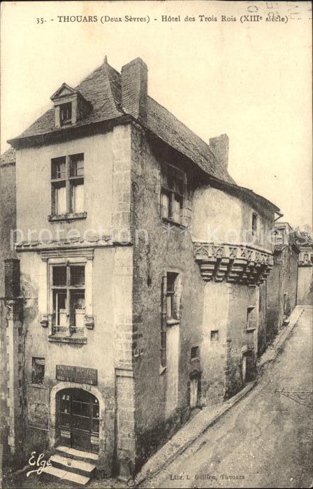 Thouars  Deux-Sevres Hotel des Trois Rois XIII siecle