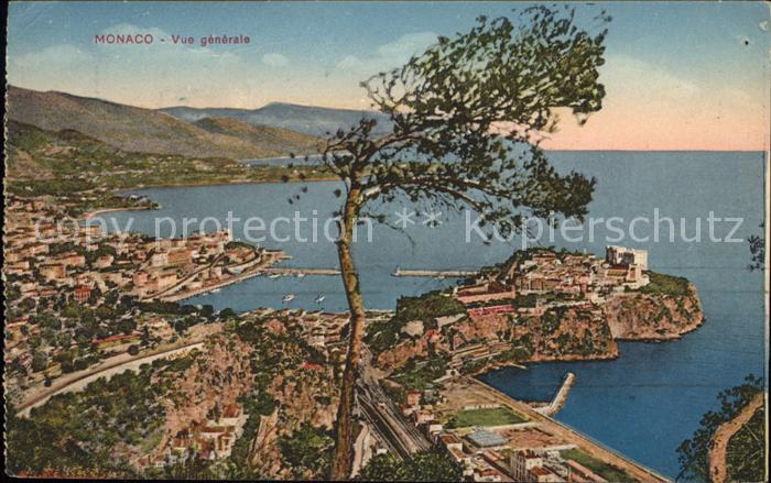 Monaco Vue generale Rocher de la Principaute Port