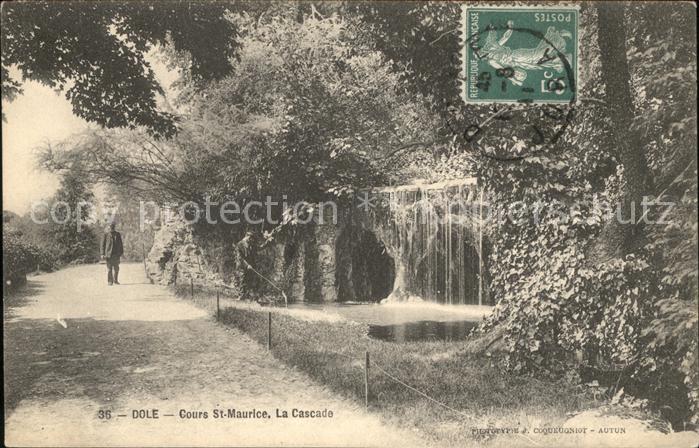 Dole Jura Cours Saint Maurice Cascade Stempel auf