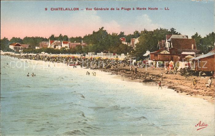 Chatelaillon-Plage Vue generale a maree haute
