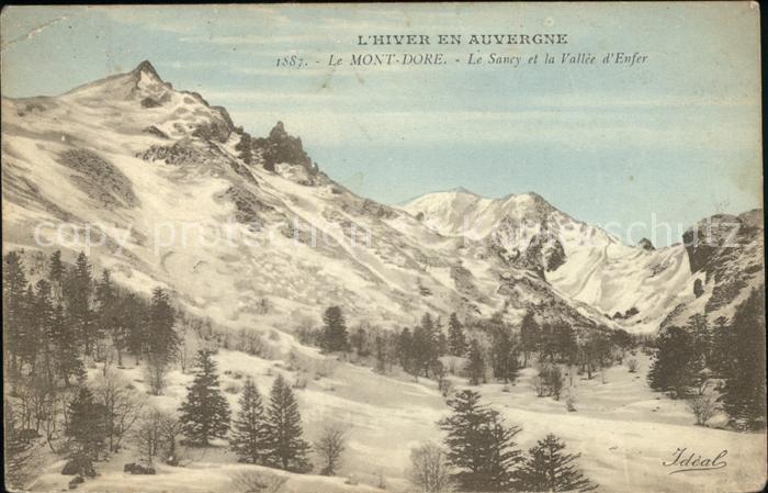 Mont-Dore Le Sancy et la Vallee d Enfer en hiver