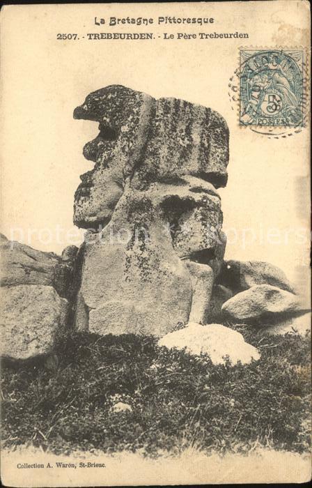 Trebeurden Le Pere Trebeurden Felsen Stempel auf A