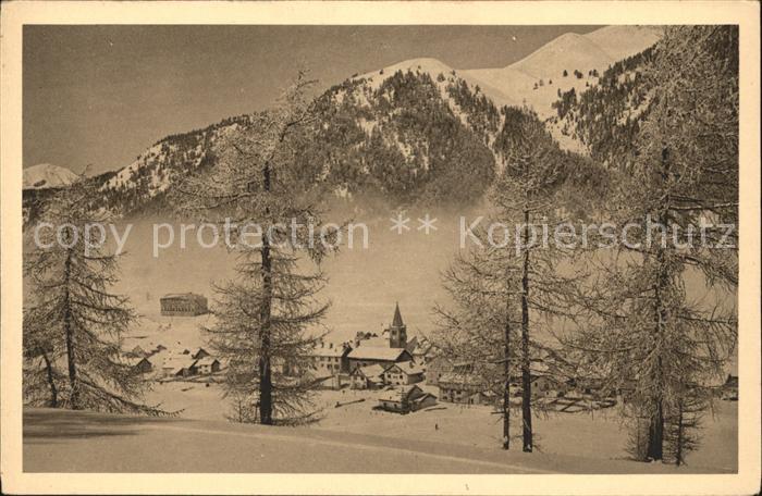 Montgenevre Le village en hiver