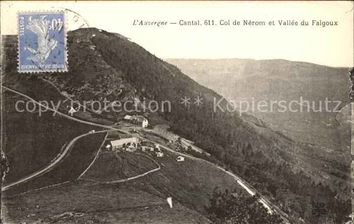 Le Falgoux Col de Nerom et Vallee vue panoramique