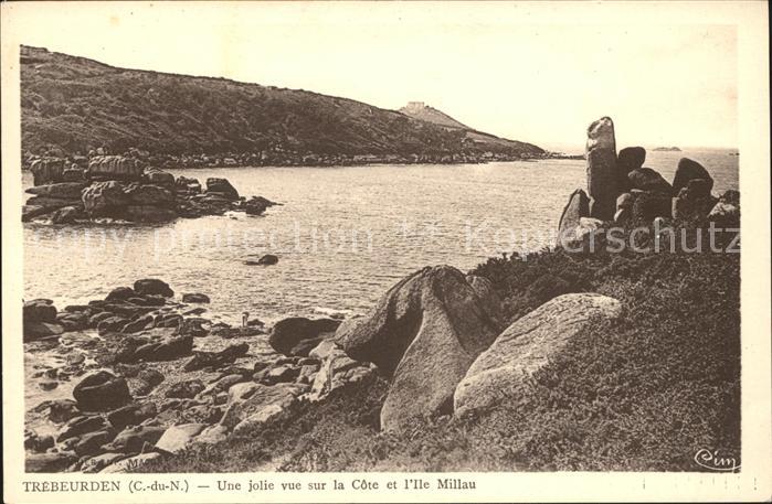 Trebeurden Vue sur la Cote et l'Ile Millau