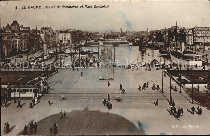 Le Havre Bassin du Commerce Bateau Place Gambetta