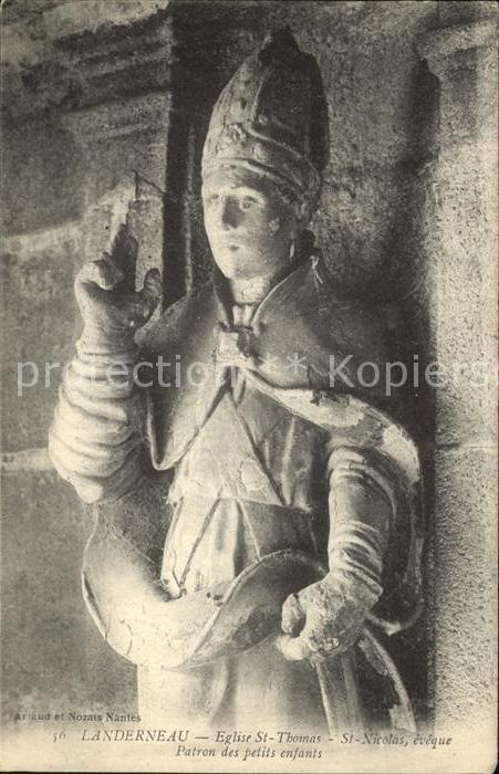 Landerneau Eglise Saint Thomas Patron Statue