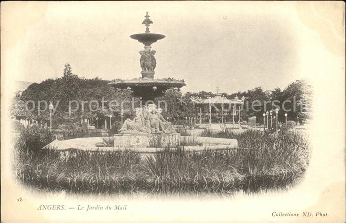 Angers Jardin du Mail Fontaine