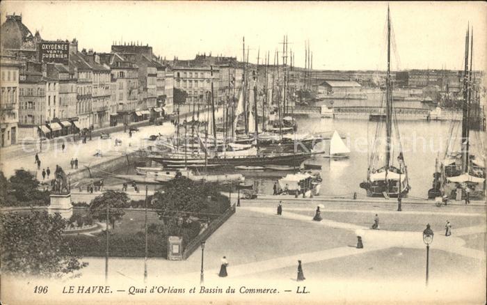 Le Havre Quai d_Orleans et Bassin du Commerce Ba