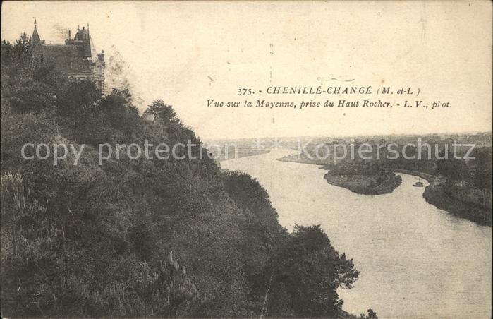 Chenille-Change Vue sur la Mayenne prise du Haut Rocher