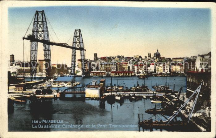 Marseille Bouches-du-Rhone Bassin de Carenage et Pont Transbordeur
