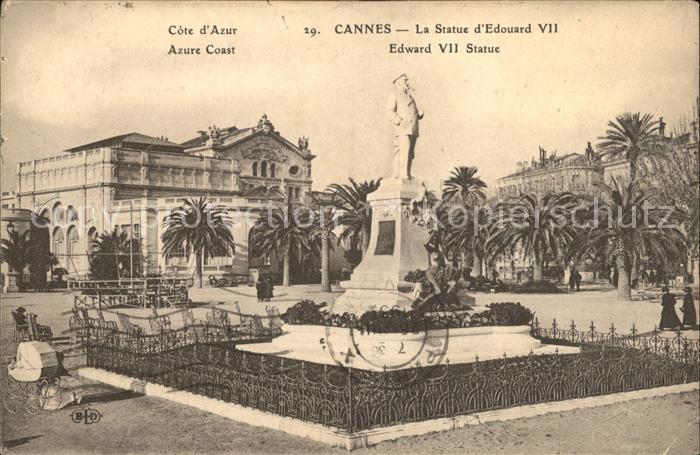 Cannes Alpes-Maritimes Statue d Edouard VII Monument