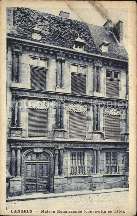 Langres Maison Renaissance XVI siecle