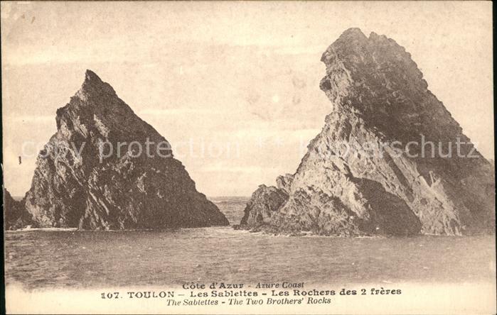Toulon Var Les Sablettes Rochers des 2 Freres