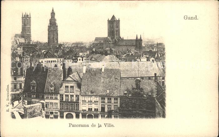 Gand Belgien Panorama de la Ville Cathedrale Eglise