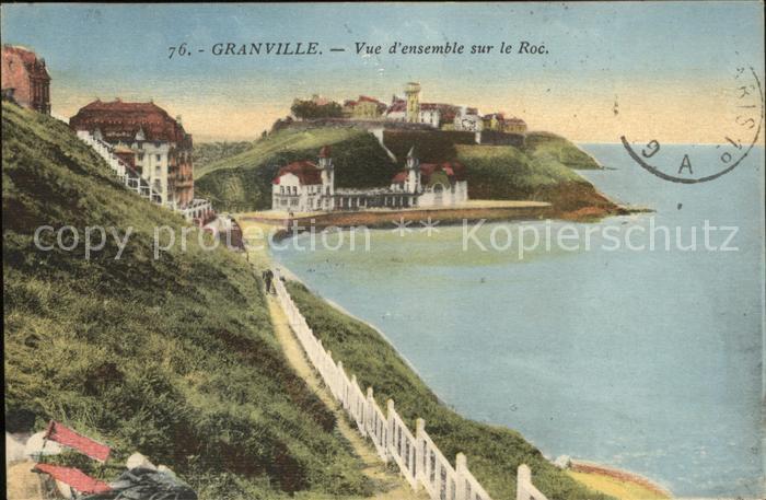 Granville Manche Vue d_ensemble sur le Roc