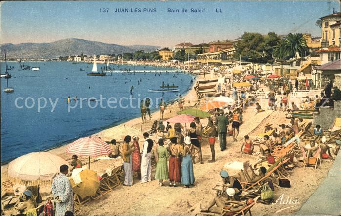 Juan-les-Pins Antibes 06 Bain de Soleil Plage