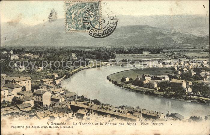 Grenoble La Tronche et Chaine des Alpes