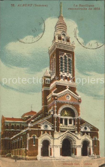 Albert Somme Basilique reconstruite en 1931