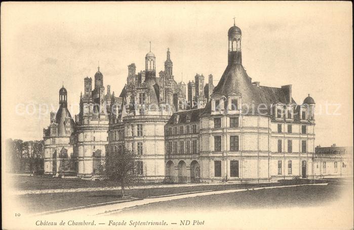 Chambord Blois Chateau Facade Septentrionale