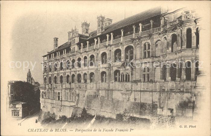 Blois 41 Chateau Facade Francois I