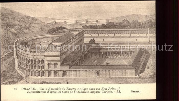 Orange Vaucluse Theatre Antique dans son Etat Primitif