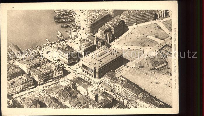 Marseille Bouches-du-Rhone Place de la Bourse et la Canebiere vue
