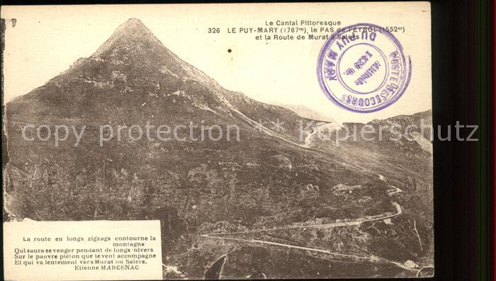 Puy Mary Panorama Pas de Peyrol Route de Murat a