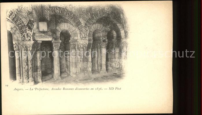 Angers Prefecture Arcades Romaines decouvertes en 1836
