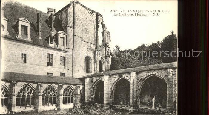 Saint-Wandrille-Rancon Abbaye Cloitre Eglise