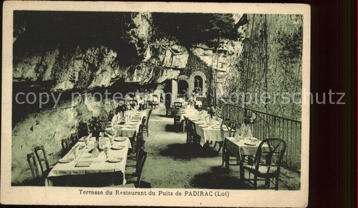 Padirac Terrasse du Restaurant du Puits