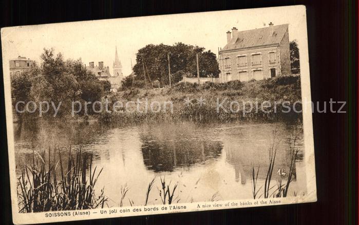 Soissons Aisne Joli coin des bords de l'Aisne