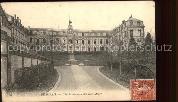 Beauvais 60 Ecole normale des Instituteurs Stempel