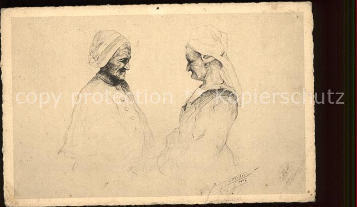 Bretagne Region Tetes de Bretagne Dessin Types et Scene