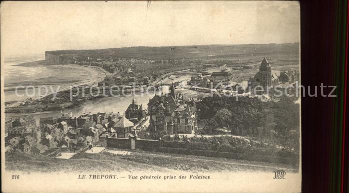 Le Treport Vue generale prise des Falaises