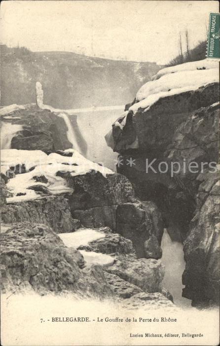 Bellegarde-sur-Valserine Gouffre de la Perte du Rhone