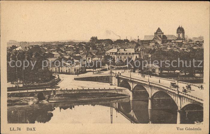 Dax Landes Vue generale Pont