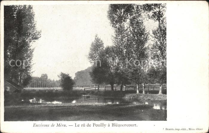 Blequencourt Le rû de Pouilly